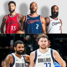 Match de pré-saison des séries éliminatoires de la NBA entre les Mavericks et les Clippers